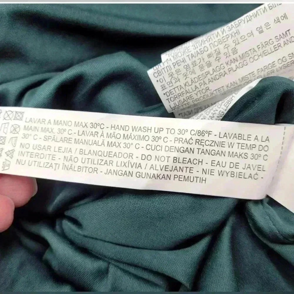 Zara Trafaluc Short Sleeve Velvet Mini Dress Women's Size M Deep Green - Picture 8 of 10